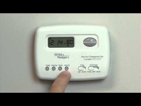 How to Reset White Rodgers Thermostat