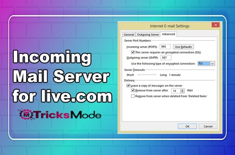 Incoming Mail Server for live.com
