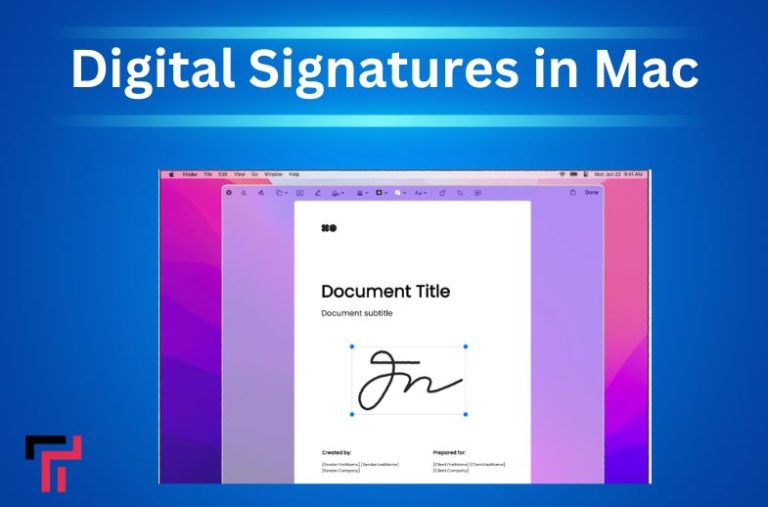 Digital Signatures in Mac